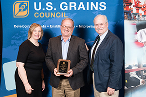 Chip Councell receiving an award