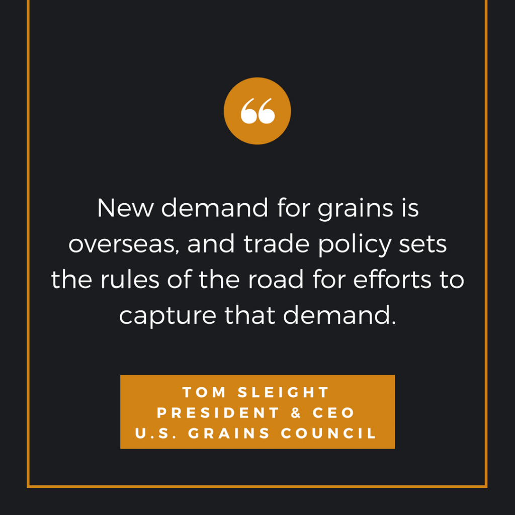 Tom Sleight Trade Policy Quote