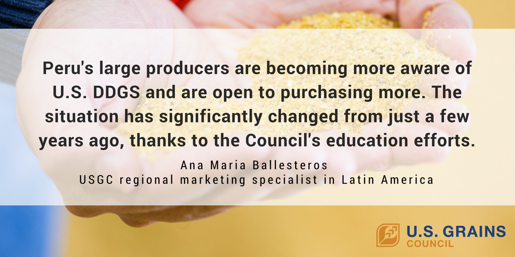 quote on Peru DDGS imports