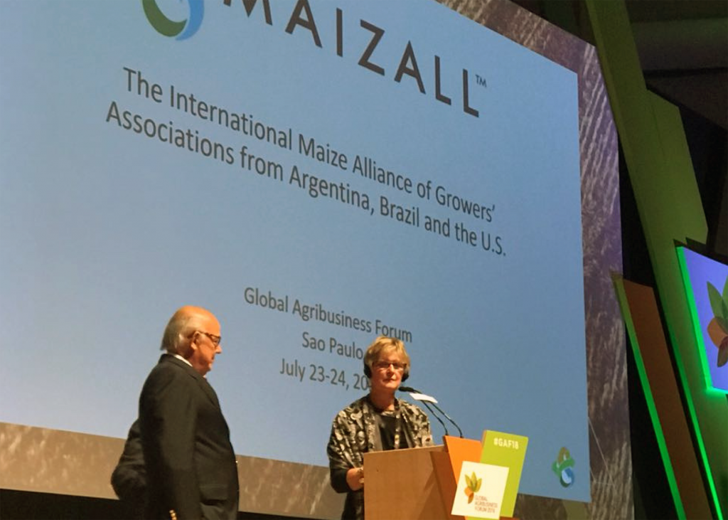 image of Pam Johnson giving a MAIZALL speech