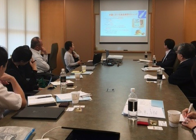 Food Barley Team at a meeting in a conference room