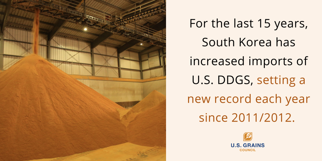 South Korea DDGS Record graphic