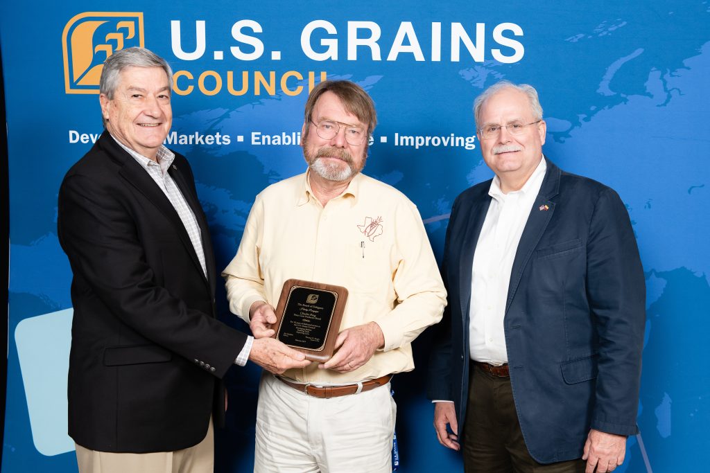 Charles Ring receiving an award