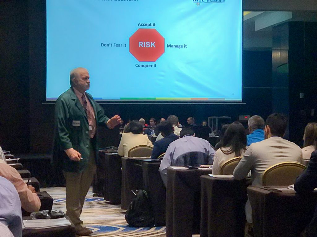 LTA Regional Risk Management Bootcamp- man presenting to a group of atendees