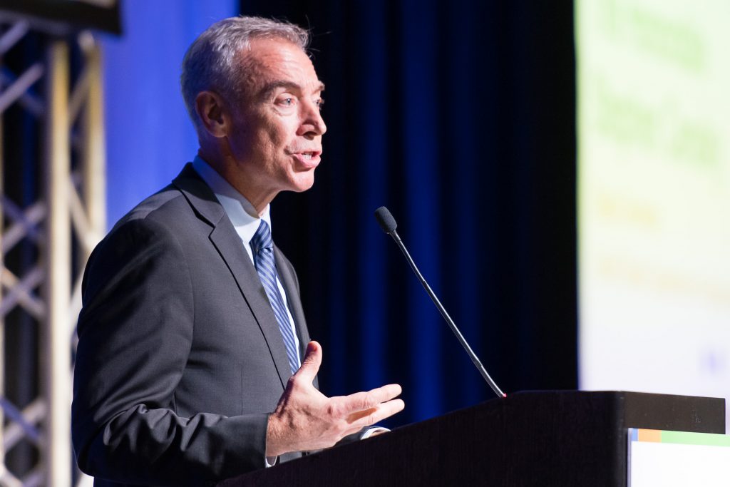 Deputy Secretary Stephen Censky speaking at a podium