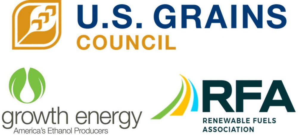 U.S. Grains & BioProducts Council, Growth Energy and Renewable Fuels Association logos
