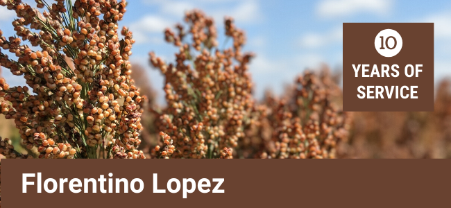 Florentino Lopez 10 Years of Service Cover