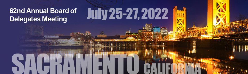 62nd Annual Board of Delegates Meeting Cover