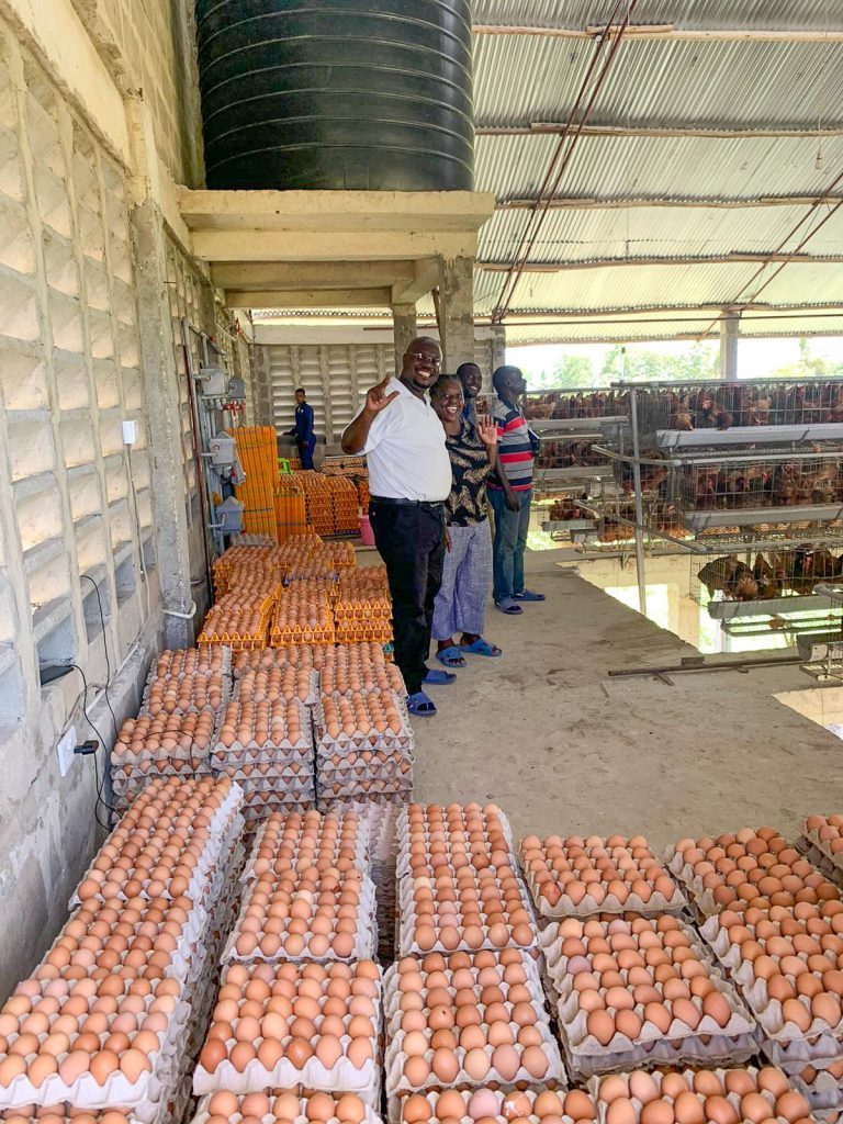 Man in White Shirt Next to Eggs