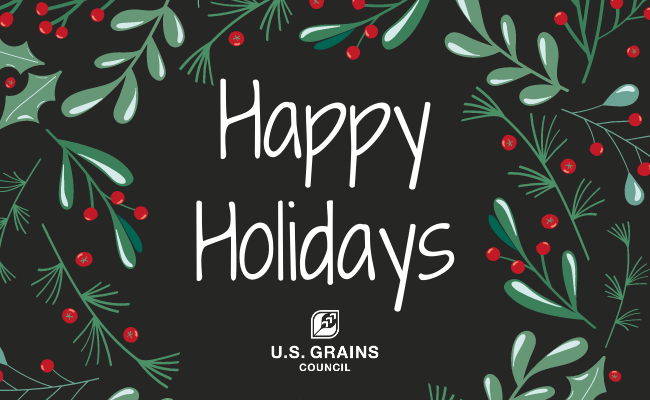 U.S. Grains & BioProducts Council Happy Holidays Cover