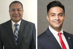 2 Men in Suits Side by Side