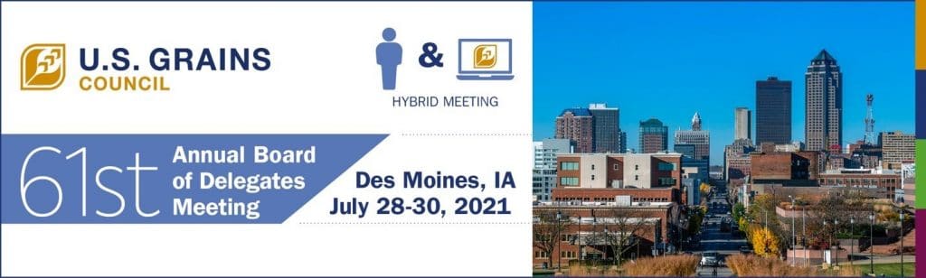 City Next to U.S. Grains & BioProducts Council Meeting Slide