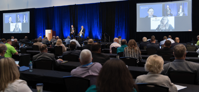 people at a conference