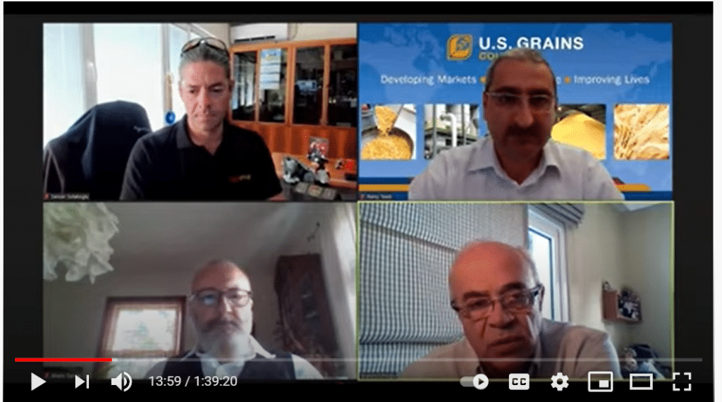 Online Meeting Between Four People