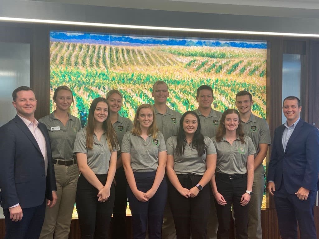 Students visiting the DC office.
