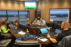 The delegation visited Marquis Energy.