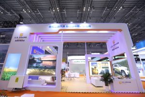 An exhibit at a trade show.