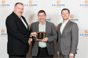 image of man receiving an award