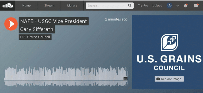 screenshot of a SoundCloud audio track
