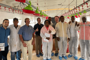 image of people at a poultry training center