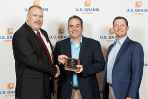 image of Jesse McCurry receiving an award