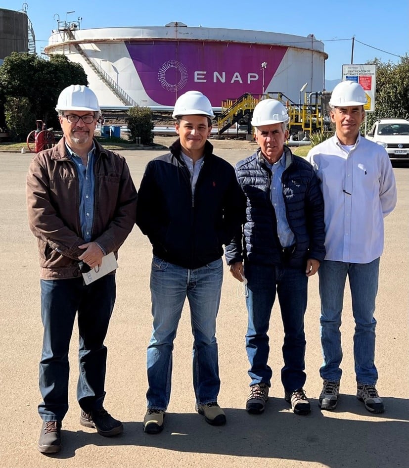 image of four men wearing hardhats