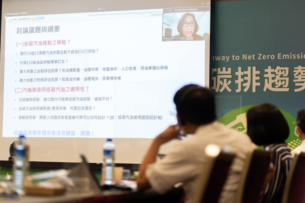 image of woman talking to crowd on Zoom