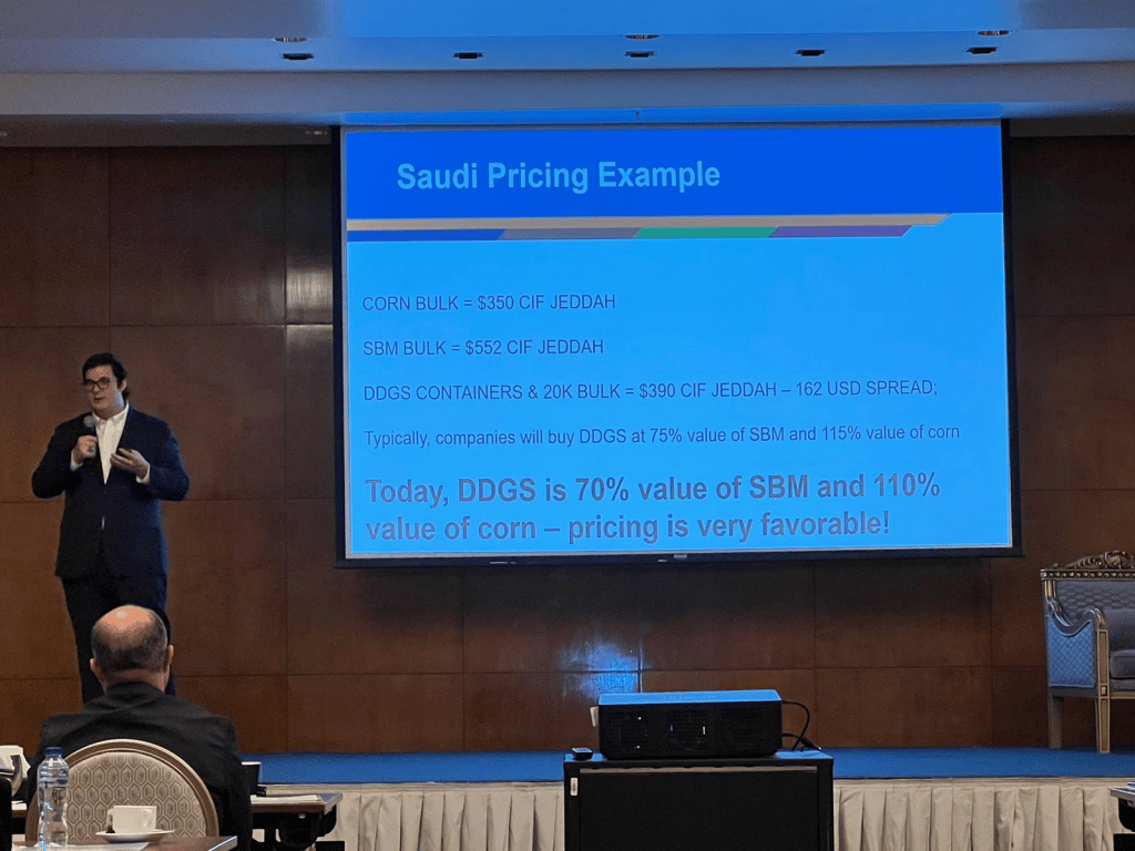 a man giving a presentation