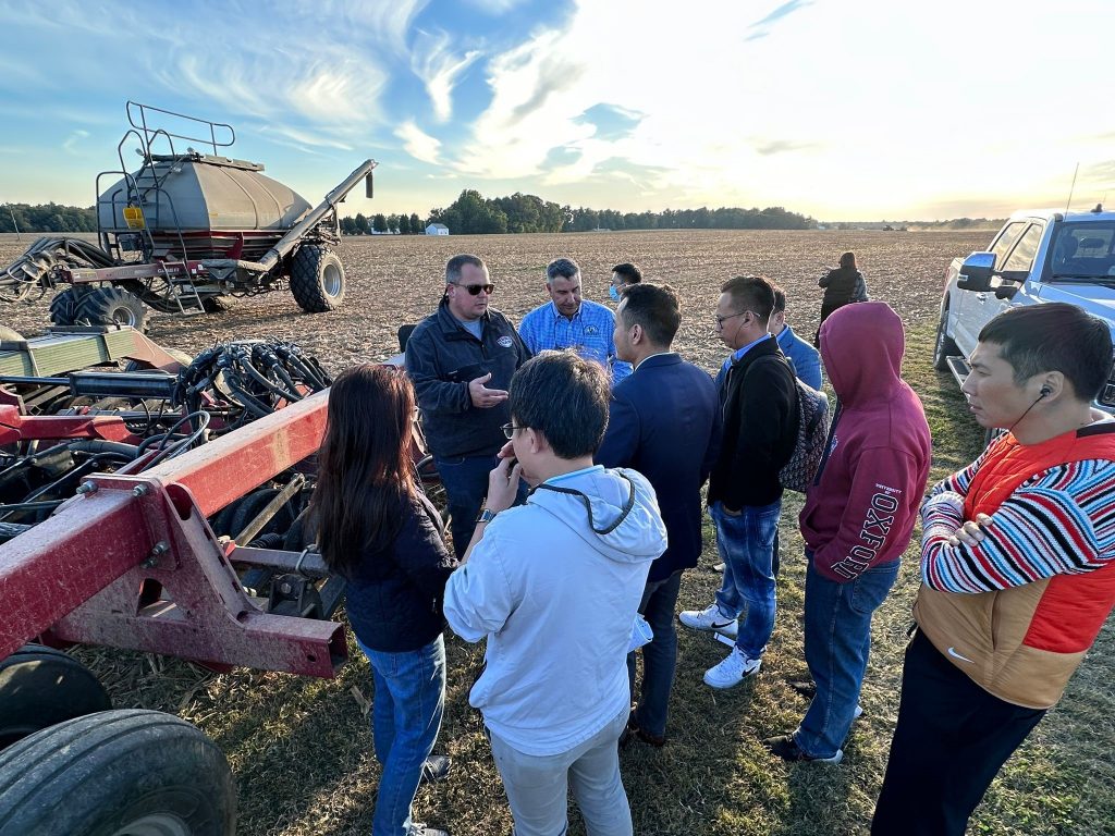image of people in a corn field