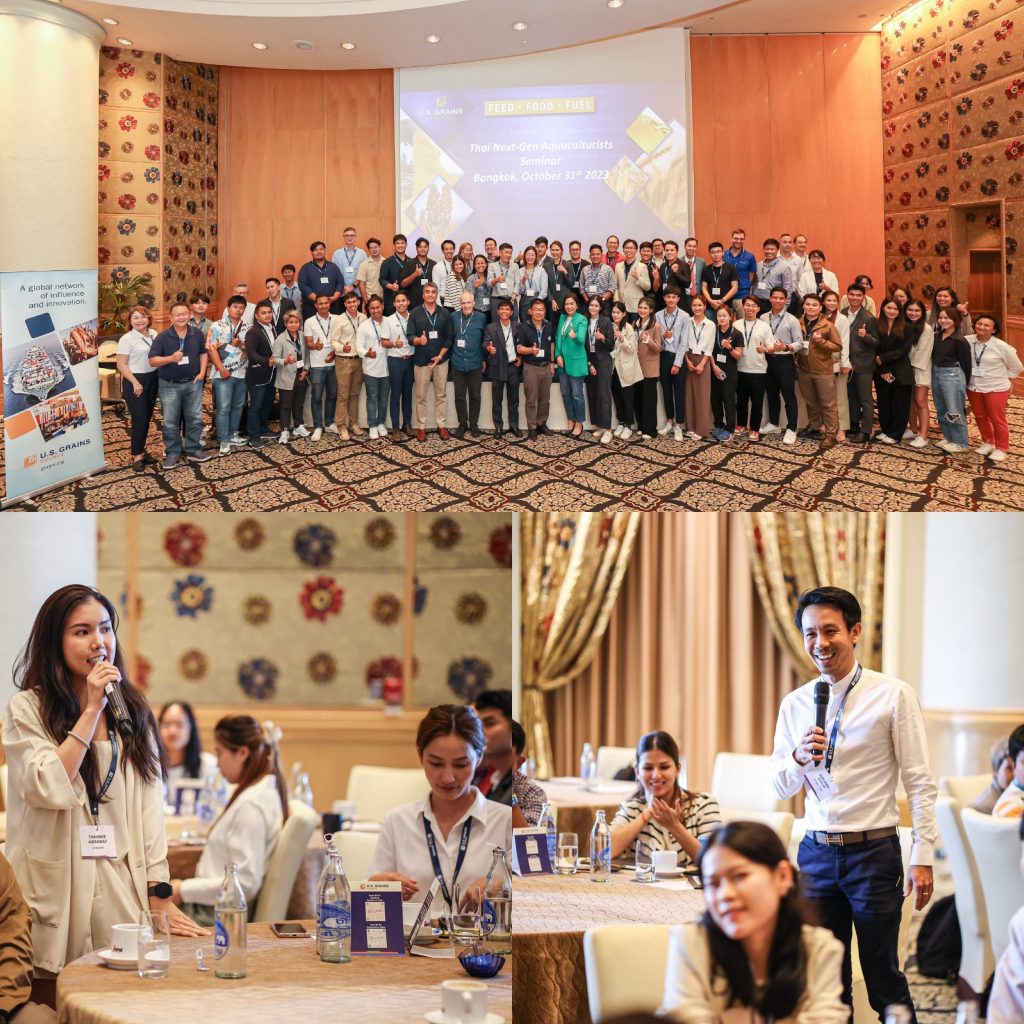 collage of photos of people at a conference