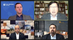 image of four people on zoom